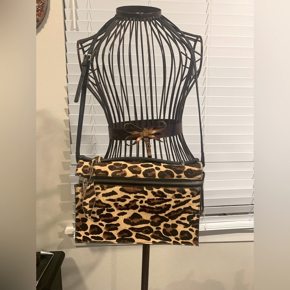 L.A.M.B. Cow Hide Animal Print Handbag